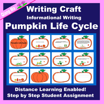 Preview of Informational Writing Craft: Pumpkin Life Cycle