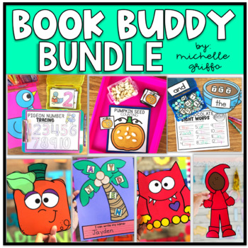 Preview of Craft and Activities Book Buddy Back to School Pigeon Chicka Chicka Boom Boom