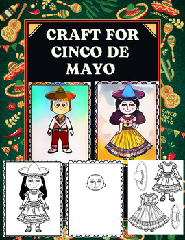Preview of Craft and coloring for Cinco de Mayo