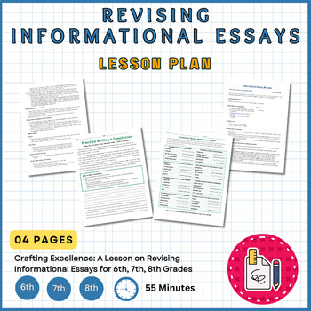 Preview of Crafting Excellence: A Lesson Plan on Revising Informational Essays 6th-8th Grad