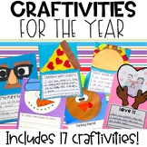 Craftivities For The Year Bundle | Writing Crafts Bundle