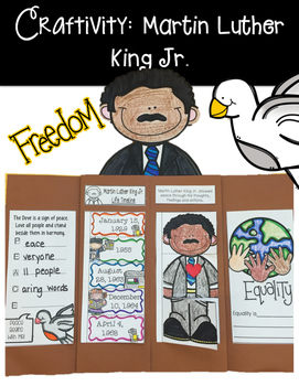 Preview of Craftivity: Martin Luther King Jr.