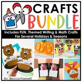 Crafts BUNDLE - Fun, Themed Writing & Math Crafts For Seve