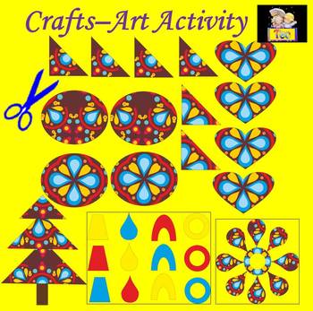 Preview of Crafts – Shapes - Art Activity - Back to school