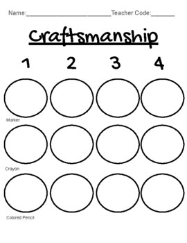 Preview of Craftsmanship Practice Worksheet