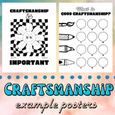 Craftsmanship is Important Posters-Retro Art Classroom Bul