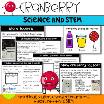 Preview of Cranberry STEM and Science Pack 