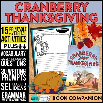 Preview of CRANBERRY THANKSGIVING activities READING COMPREHENSION - Book Companion