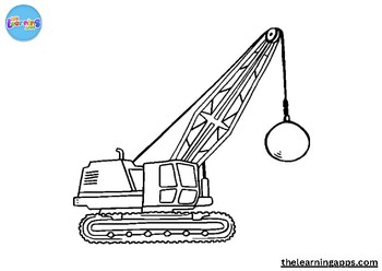 Preview of Crane Printable Worksheets Coloring Pages for Kids | My Coloring Pages Online
