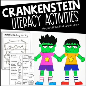 Preview of Crankenstein Book Companion Activities Reading Comprehension Writing & Craft