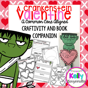 Preview of Crankenstein Valentine *CC Aligned* Craftivity and Book Companion