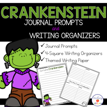 Preview of Crankenstein Writing Organizers, Publishing Papers, and Journal Prompts