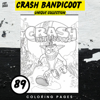 free crash bandicoot coloring pages