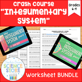 Crash Course- A&P: Integumentary System Video Worksheet- BUNDLE!