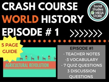 Preview of Crash Course Agricultural Revolution Ep. 1