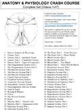 Crash Course Anatomy & Physiology Worksheets Complete Seri