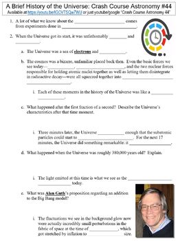36 Events In The History Of The Universe Worksheet Answers - Worksheet