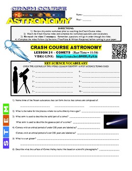 Preview of Crash Course Astronomy #21 - COMETS (space / free online video / science / sub)