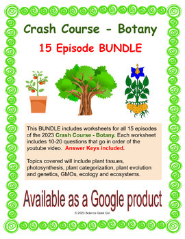 Preview of Crash Course BOTANY - 15 Episode BUNDLE