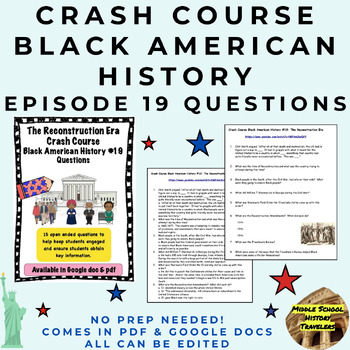 Preview of Crash Course Black American History #19: The Reconstruction Era