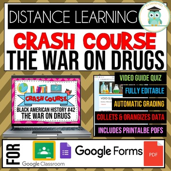 Preview of Crash Course Black American History #42-The War on Drugs Google Forms Quiz