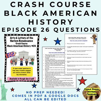 Preview of Crash Course Black History #26: Arts and Letters of the Harlem Renaissance