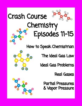 Preview of Crash Course Chemistry #11-15 (Ideal Gas Law, Pressures, Real Gases)