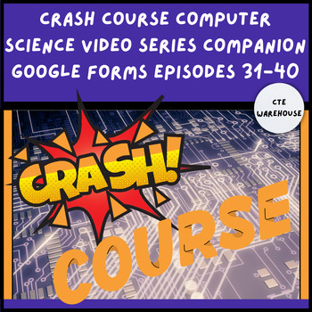 Preview of Crash Course Computer Science Video Series Companion Google Forms Episodes 31-40