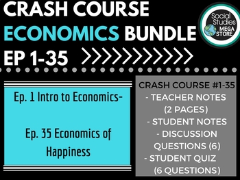 Preview of Crash Course Economics 1-35 Bundle