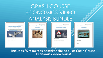 Preview of Crash Course Economics Video Analysis Bundle