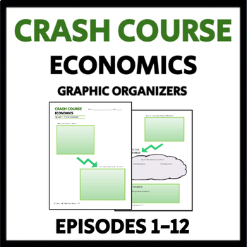 Preview of Crash Course Economics Worksheets: Episodes 1-12, with Answer keys