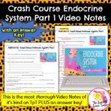 Crash Course Endocrine System Part 1 Video Notes | NO PREP!