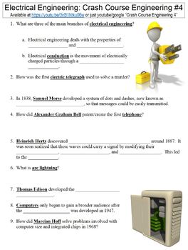 Preview of Crash Course Engineering #4 (Electrical Engineering) worksheet