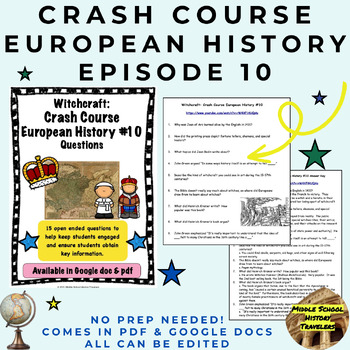 Preview of Crash Course European History #10: Witchcraft Questions