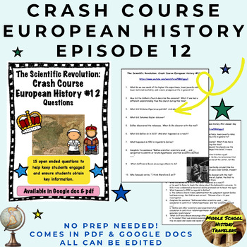 Preview of Crash Course European History #12: The Scientific Revolution Questions