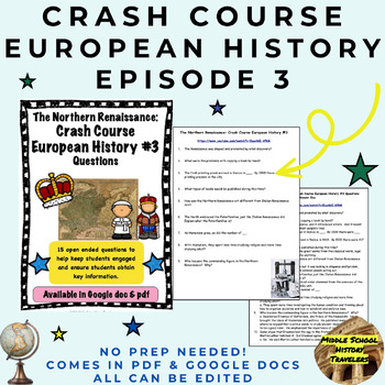 Preview of Crash Course European History #3: The Northern Renaissance Questions