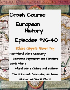 Preview of Crash Course European History #36-40 (Depression, World War II, Holocaust)