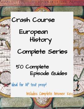 Preview of Crash Course European History COMPLETE SERIES - 50 Episode Guides