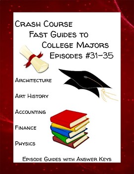 Preview of Crash Course Fast Guides to College Majors #31-35 Physics, Finance, Art History