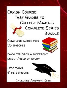 Preview of Crash Course Fast Guides to College Majors Complete Series Bundle - 25 Episodes