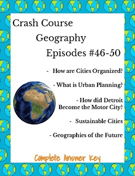 Preview of Crash Course Geography #46-50 Urban Planning, Sustainable Cities, Transportation