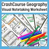 Crash Course Geography Worksheets Episodes 1-27 | Intro to