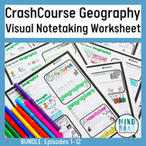 Crash Course Geography Worksheet Bundle Episodes 1-12