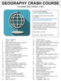 Crash Course Geography Worksheets Complete Set (Full Bundl