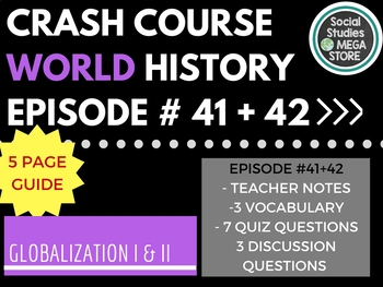 Preview of Globalization I - The Upside: Crash Course World History # I & II Ep 41 & Ep. 42