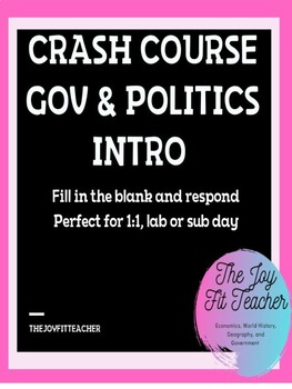 Preview of Crash Course Gov & Politics - Distance Learning