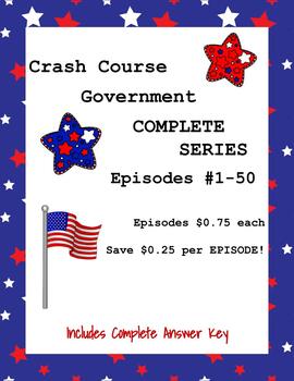 Preview of Crash Course Government COMPLETE SERIES BUNDLE ~ 50 Episode Guides