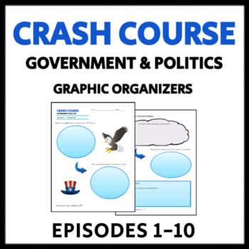 Preview of Crash Course Government & Politics Worksheets: Episodes 1-10, with Answer Keys