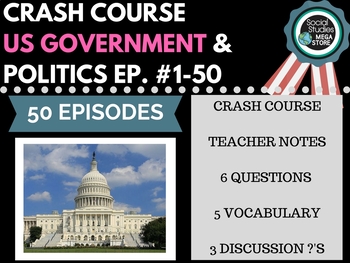 Preview of Crash Course Government and Politics #1-50 Bundle