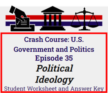 Preview of Crash Course: Government and Politics #35: Political Ideology Worksheet